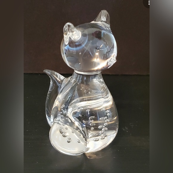 Crystal Cat vintage paper weight - Picture 1 of 4